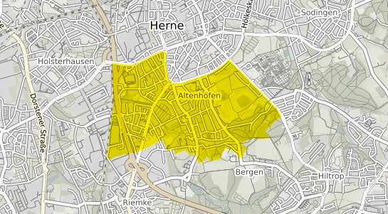 Immobilienpreisekarte Herne Herne Süd